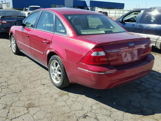 1FAFP241X6G121368 - 2006 FORD FIVE HUNDR RED photo 3