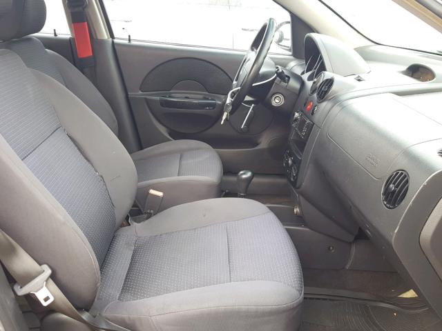 KL1TD66676B629646 - 2006 CHEVROLET AVEO BASE Сұр фото 5