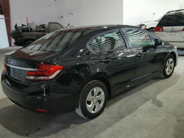 19XFB2F57FE079136 - 2015 HONDA CIVIC BLACK photo 4