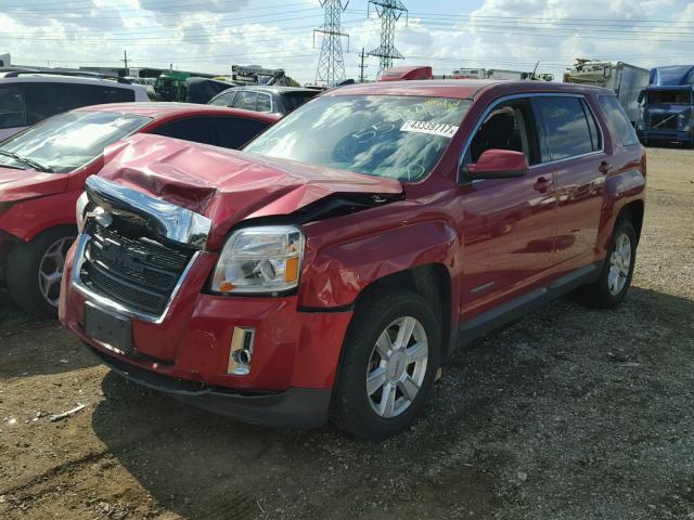 2GKALMEK2D6205804 - 2013 GMC TERRAIN RED photo 2