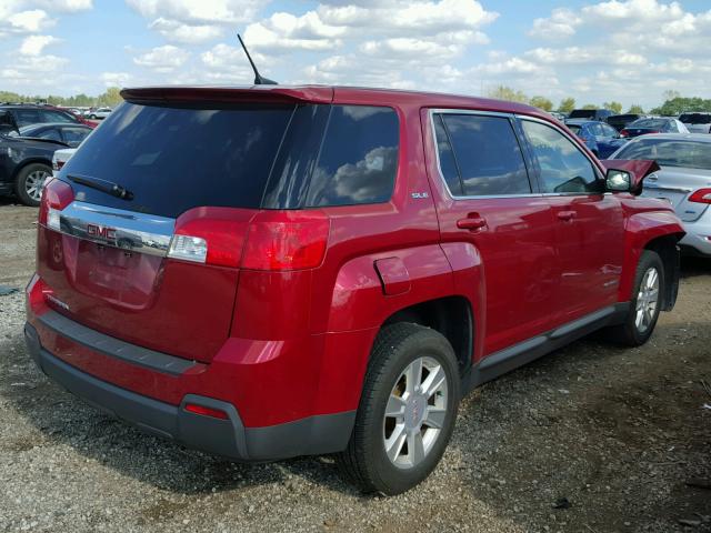 2GKALMEK2D6205804 - 2013 GMC TERRAIN RED photo 4