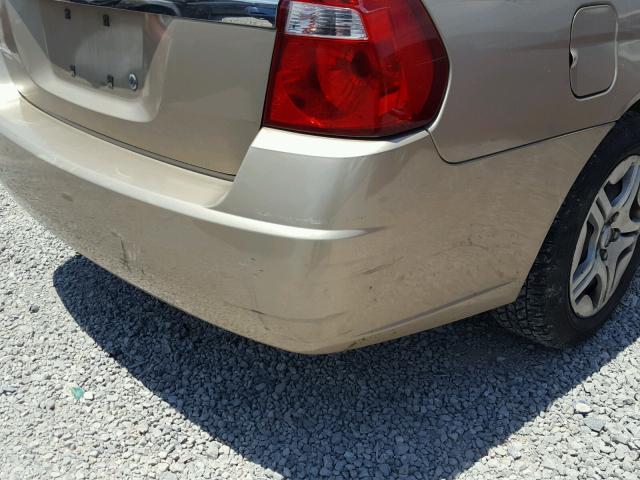 1G1ZS51866F266821 - 2006 CHEVROLET MALIBU LS ბეჟი ფოტო 9