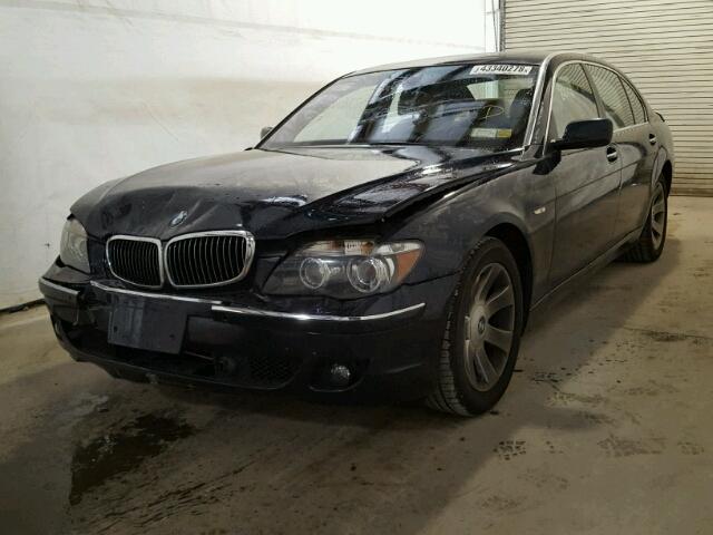 WBAHN83587DT77086 - 2007 BMW 750 BLUE photo 2