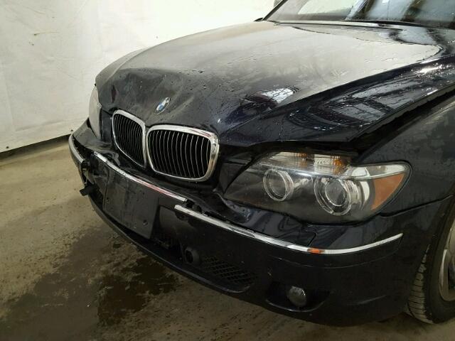 WBAHN83587DT77086 - 2007 BMW 750 BLUE photo 9