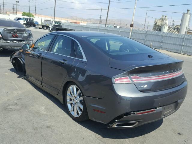 3LN6L2LU5GR617847 - 2016 LINCOLN MKZ HYBRID CHARCOAL photo 3