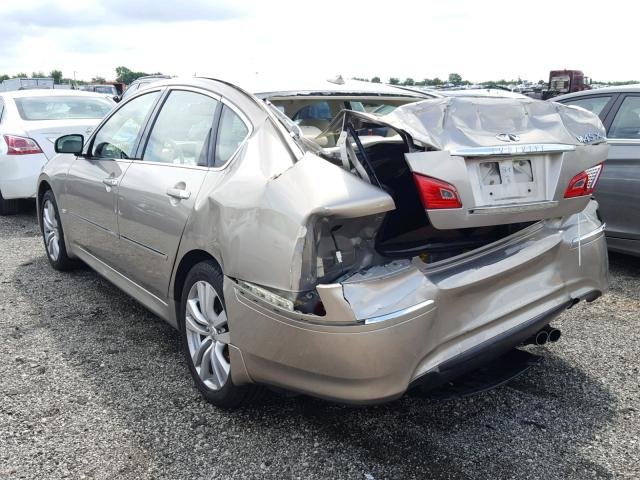 JNKBY01F38M550851 - 2008 INFINITI M45 GOLD photo 3