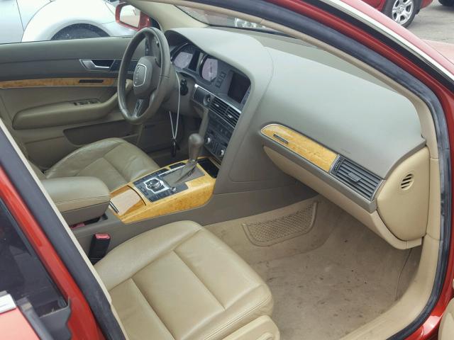 WAUDG74F65N090377 - 2005 AUDI A6 3.2 QUA RED photo 5