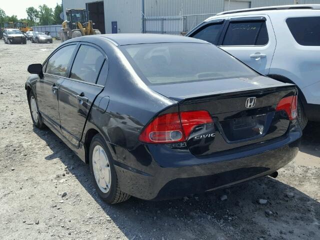 2HGFA16498H125630 - 2008 HONDA CIVIC DX-G BLACK photo 3