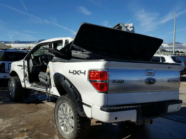 1FTFW1ET7BFA94220 - 2011 FORD F150 SUPER WHITE photo 3