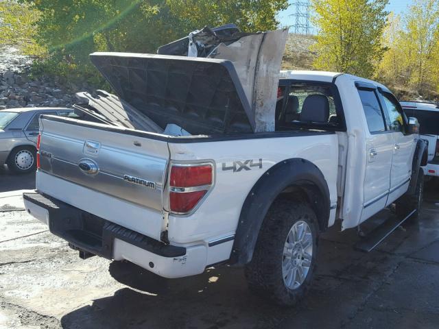 1FTFW1ET7BFA94220 - 2011 FORD F150 SUPER WHITE photo 4