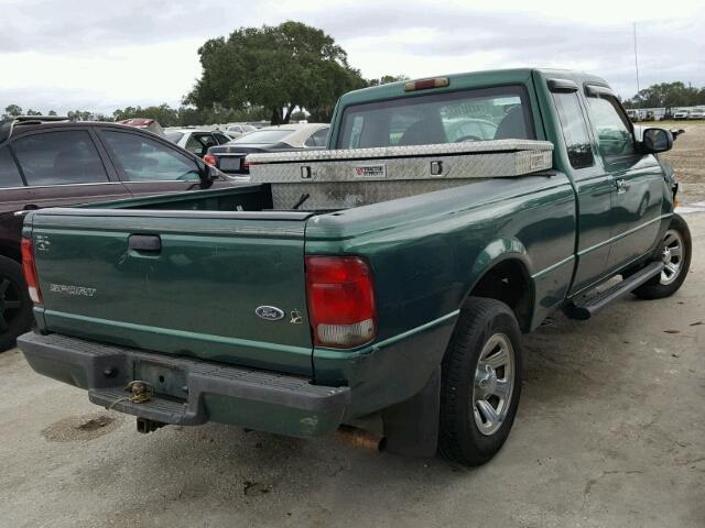 1FTYR14V1YTA37105 - 2000 FORD RANGER SUP GREEN photo 4