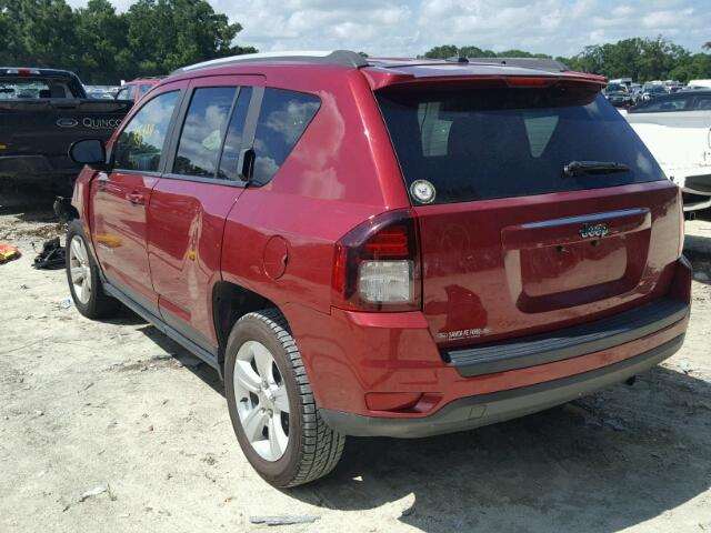 1C4NJCBA2GD675006 - 2016 JEEP COMPASS SP 勃艮第红 照片 3