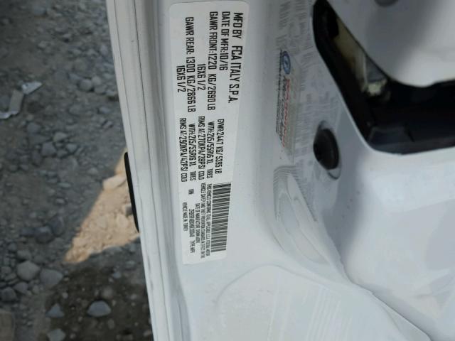 ZFBERFABXH6E30048 - 2017 RAM PROMASTER 白色 照片 10