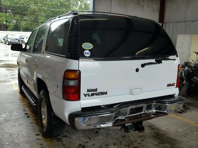 1GKEC13Z93J101375 - 2003 GMC YUKON WHITE photo 3