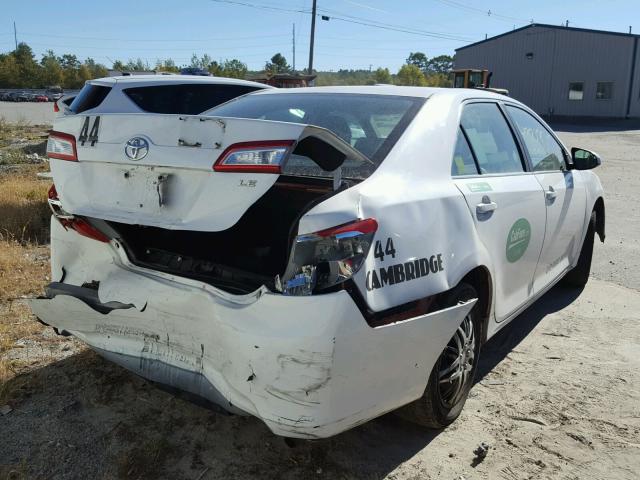 4T4BF1FK7CR201947 - 2012 TOYOTA CAMRY BASE WHITE photo 4