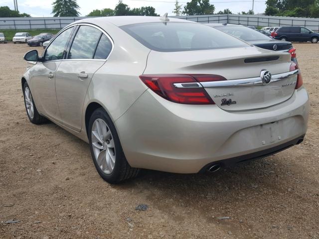 2G4GK5EXXE9240709 - 2014 BUICK REGAL GOLD photo 3