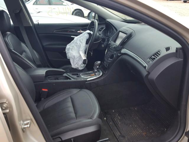 2G4GK5EXXE9240709 - 2014 BUICK REGAL GOLD photo 5