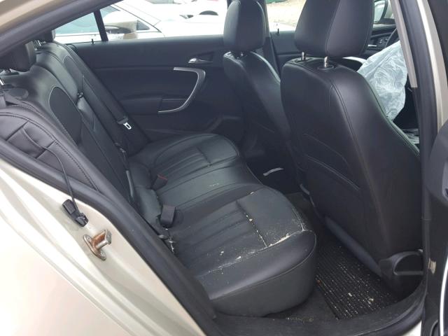 2G4GK5EXXE9240709 - 2014 BUICK REGAL GOLD photo 6