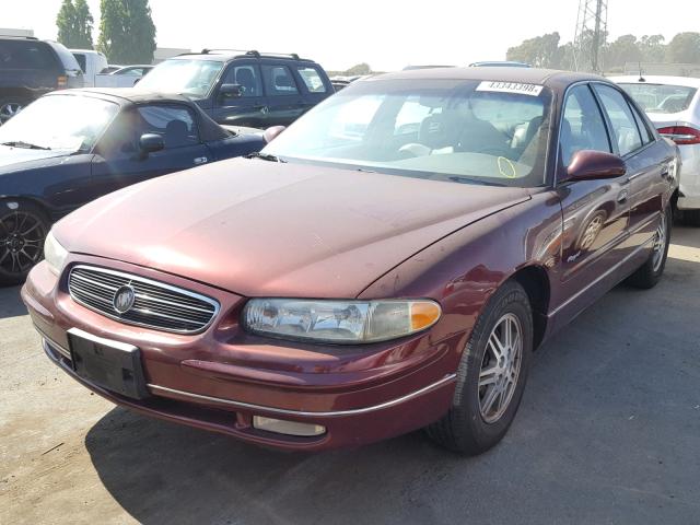 2G4WB55K5Y1292106 - 2000 BUICK REGAL LS RED photo 2