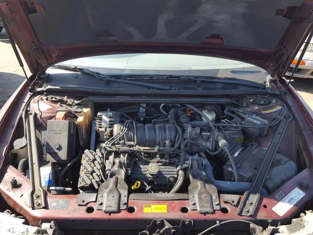 2G4WB55K5Y1292106 - 2000 BUICK REGAL LS RED photo 7
