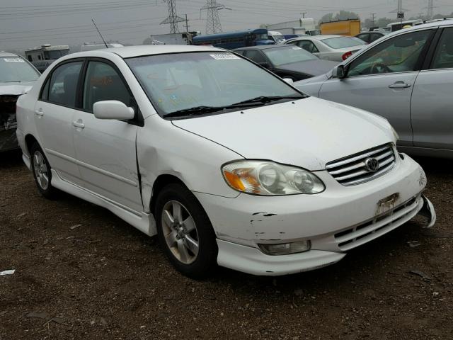 1NXBR32E64Z263614 - 2004 TOYOTA COROLLA WHITE photo 1