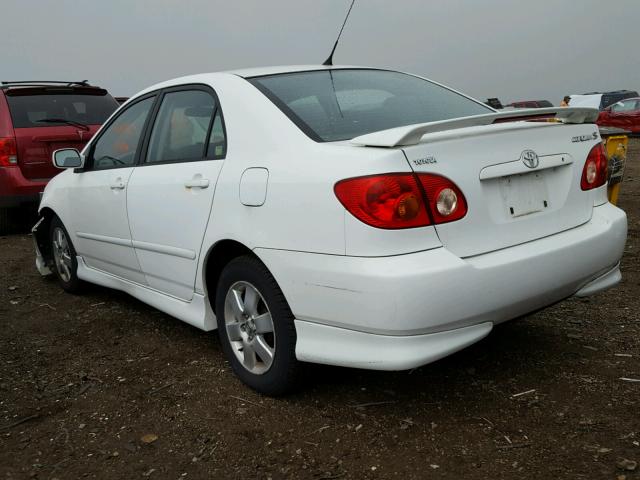 1NXBR32E64Z263614 - 2004 TOYOTA COROLLA WHITE photo 3