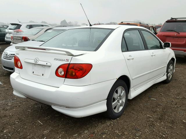 1NXBR32E64Z263614 - 2004 TOYOTA COROLLA WHITE photo 4