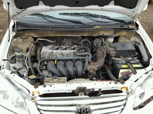 1NXBR32E64Z263614 - 2004 TOYOTA COROLLA WHITE photo 7