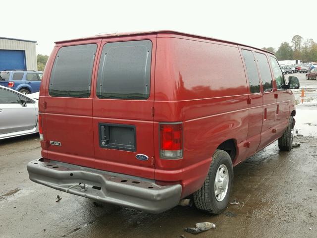 1FTRE14221HB67361 - 2001 FORD ECONOLINE MAROON photo 4