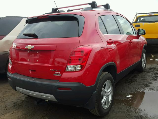 KL7CJRSB6FB131943 - 2015 CHEVROLET TRAX 1LT RED photo 4