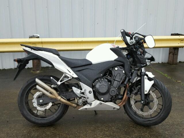 MLHPC4514D5000457 - 2013 HONDA CB500 F WHITE photo 9