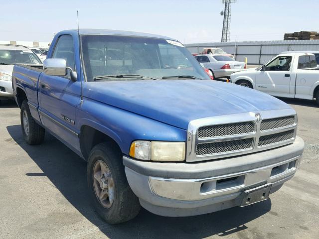 1B7HC16Z0VS219588 - 1997 DODGE RAM 1500 BLUE photo 1