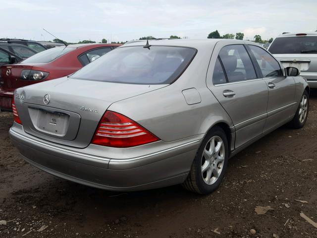 WDBNG84JX5A448877 - 2005 MERCEDES-BENZ S 500 4MAT TAN photo 4