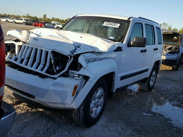 1C4PJLAK3CW180279 - 2012 JEEP LIBERTY SP WHITE photo 2