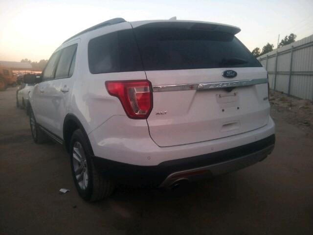 1FM5K7DHXHGB43139 - 2017 FORD EXPLORER X WHITE photo 3