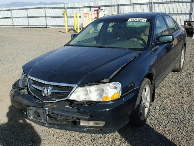 19UUA56822A024274 - 2002 ACURA 3.2TL TYPE GREEN photo 2