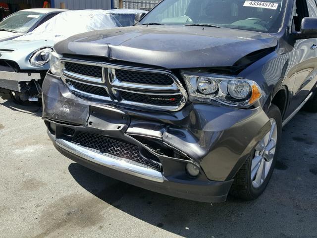 1C4RDHDG4DC696559 - 2013 DODGE DURANGO CR CHARCOAL photo 9