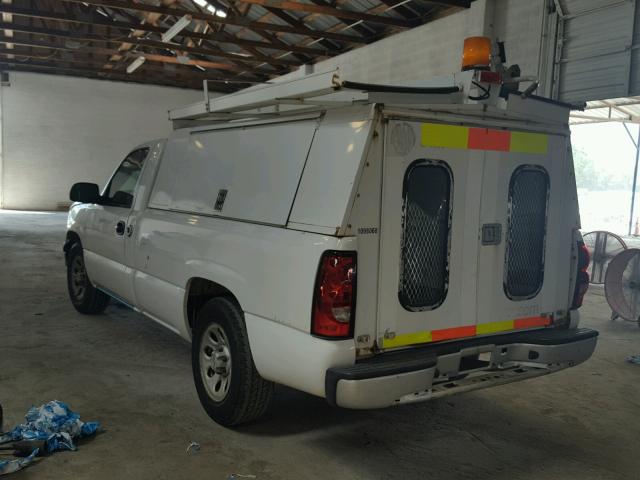 1GCEC14X07Z149640 - 2007 CHEVROLET SILVERADO WHITE photo 3