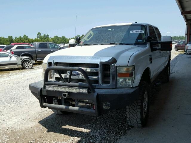 1FTWW31R08EA10744 - 2008 FORD F350 SRW S WHITE photo 2