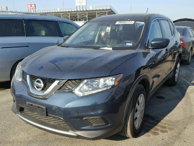 JN8AT2MT7GW000259 - 2016 NISSAN ROGUE BLUE photo 2