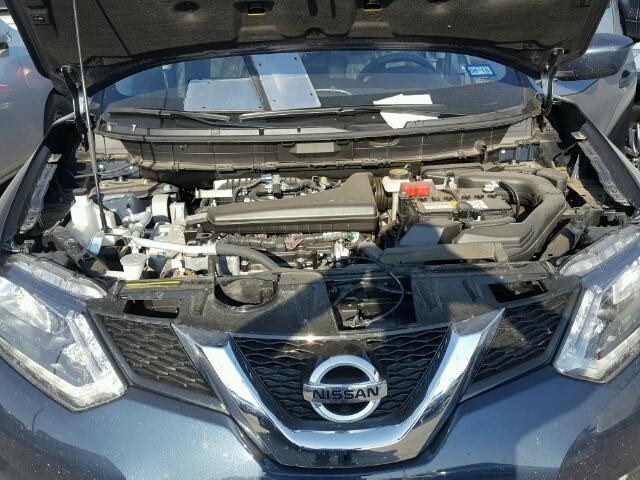 JN8AT2MT7GW000259 - 2016 NISSAN ROGUE BLUE photo 7