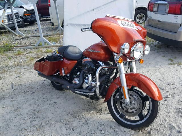 1HD1KB410BB676208 - 2011 HARLEY-DAVIDSON FLHX ORANGE photo 1