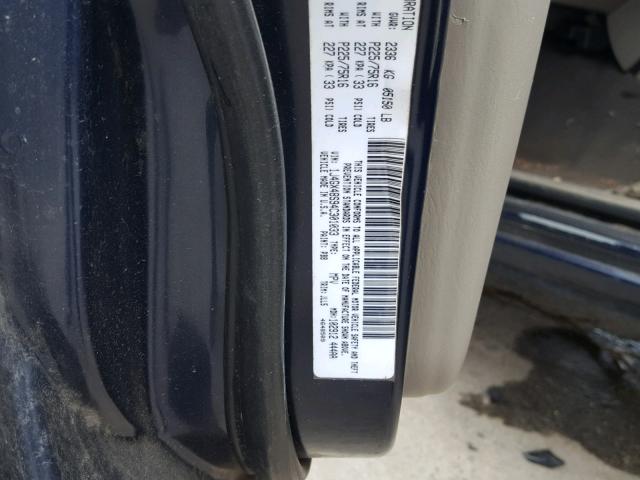 1J4GX48S94C301033 - 2004 JEEP GRAND CHER 蓝色 照片 10