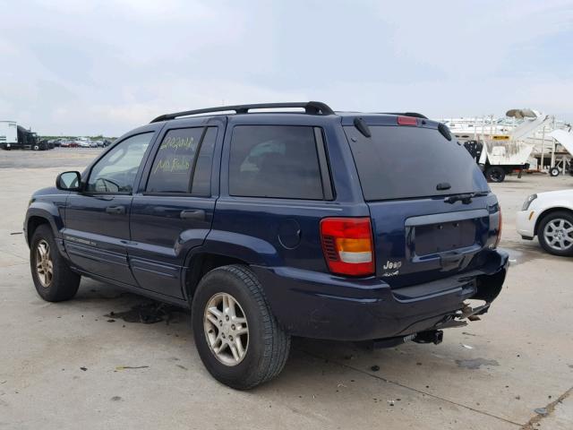 1J4GX48S94C301033 - 2004 JEEP GRAND CHER 蓝色 照片 3