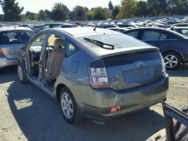 JTDKB20U440094505 - 2004 TOYOTA PRIUS GRAY photo 3