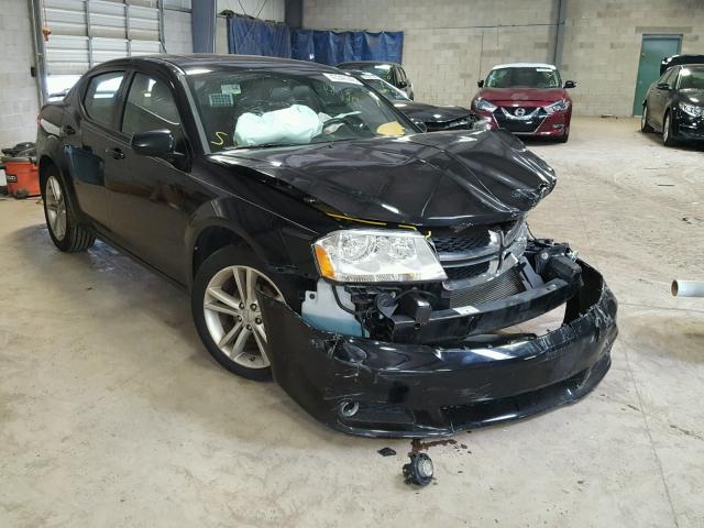 1B3BD1FG2BN544840 - 2011 DODGE AVENGER MA BLACK photo 1