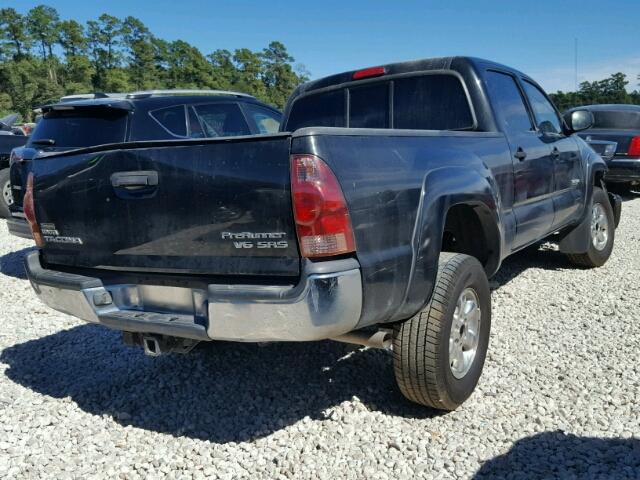 5TEKU72N15Z085369 - 2005 TOYOTA TACOMA BLACK photo 4