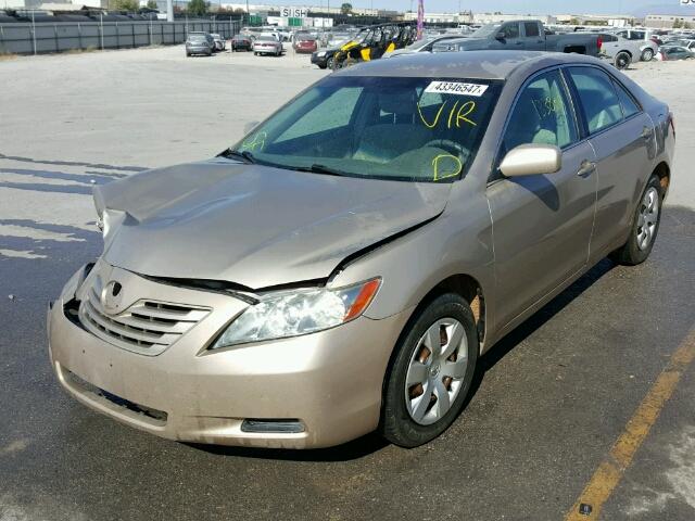 4T1BE46K18U784330 - 2008 TOYOTA CAMRY CE GOLD photo 2