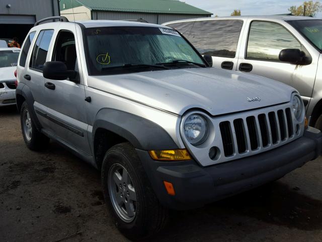 1J4GL48K87W543312 - 2007 JEEP LIBERTY SILVER photo 1