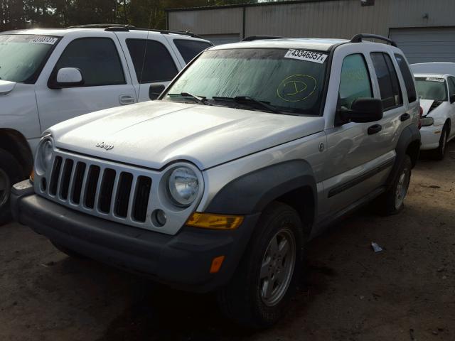 1J4GL48K87W543312 - 2007 JEEP LIBERTY SILVER photo 2